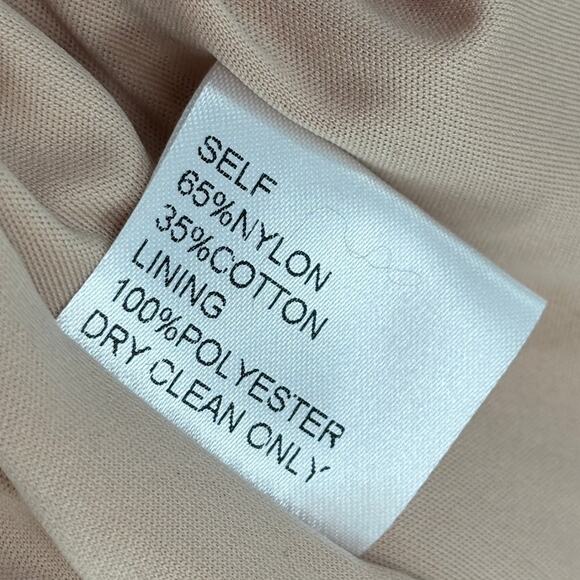 Tadashi Shoji Midnight Blue Brogan Nude Lace Cocktail Dress - Picture 11 of 11